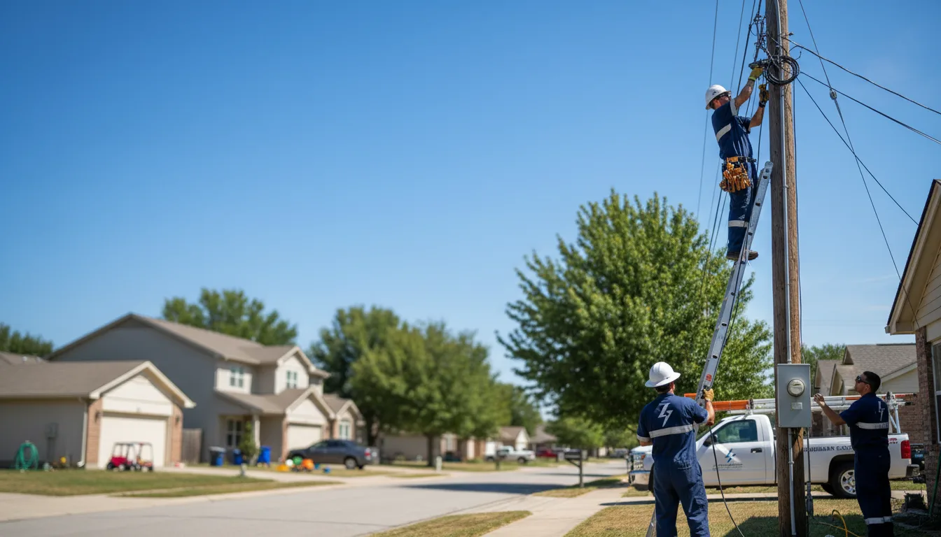 Residential electrician providing installation services in Wellesley Island, NY